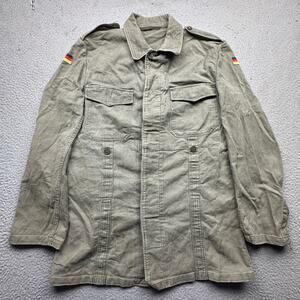 Vintage German Army Moleskin Bundeswehr Field Jacket Large Coat Cold War Era